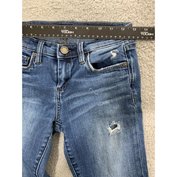 BLANKNYC The Reade 25 Classic Skinny Distressed Denim Blue Jeans 5 Pockets - Picture 7 of 11